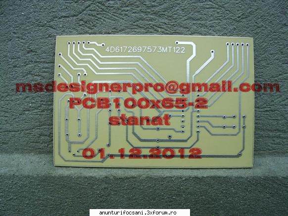 CIRCUITE IMPRIMATE IEFTINE ( PCB ) incepand cu 15 RON/dm2 - Circuite imprimate (pcb) la comanda - Vanzari
