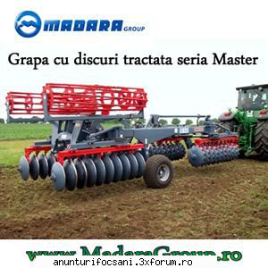 Grapa cu discuri tractata seria Master BD-048, Madara Group - Grapa cu discuri este ideala pentru a - Vanzari