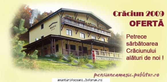 oferta cazare craciun 2009 pensiunea magic judetul hunedoara. una dintre cele mai apreciate pensiuni