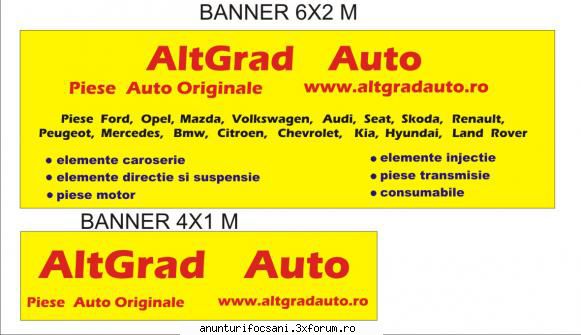 Piese auto noi, originale pentru masina ta! - Altgradauto importator piese auto originale,la - Vanzari